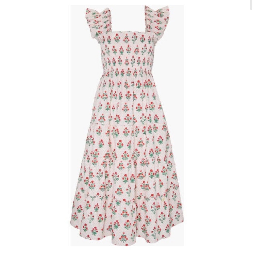 Like New Hill House Ellie Nap Dress in Poppy Block Print size Medium
